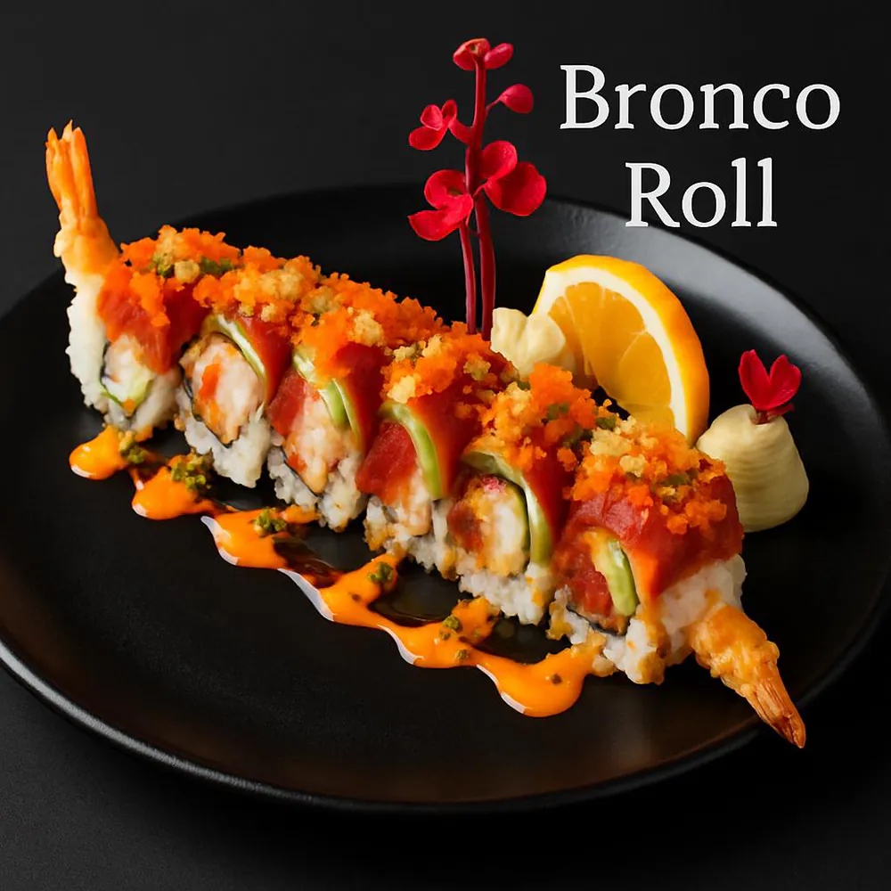 Bronco roll at Ubin Sushi，a Japanese Restaurant in Colorado Springs