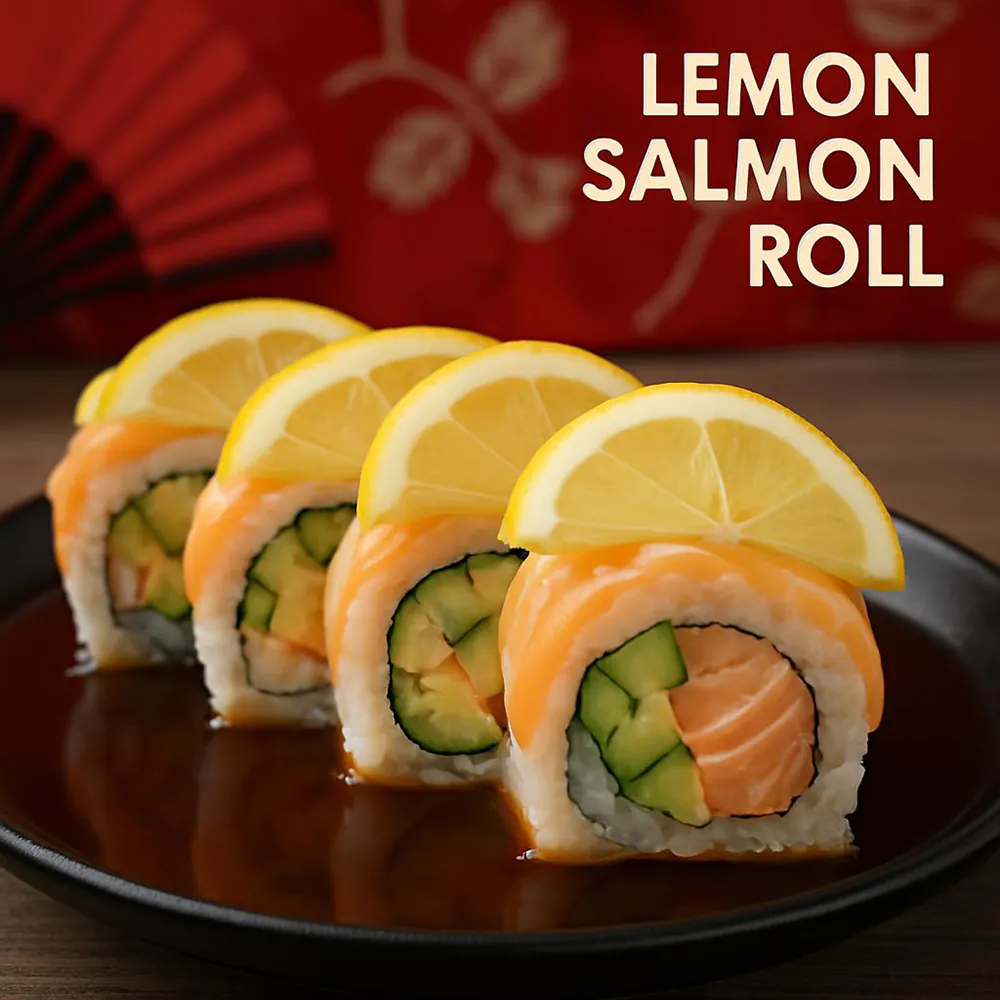 lemon roll at Ubin Sushi，a Japanese Restaurant in Colorado Springs