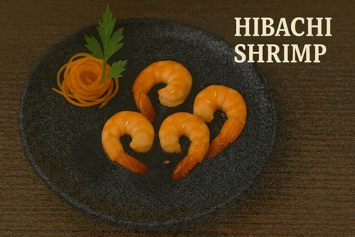 hibachi shrimp at Ubin Sushi，a Japanese Restaurant in Colorado Springs